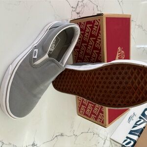 Van classic slip-on canvas shoes.